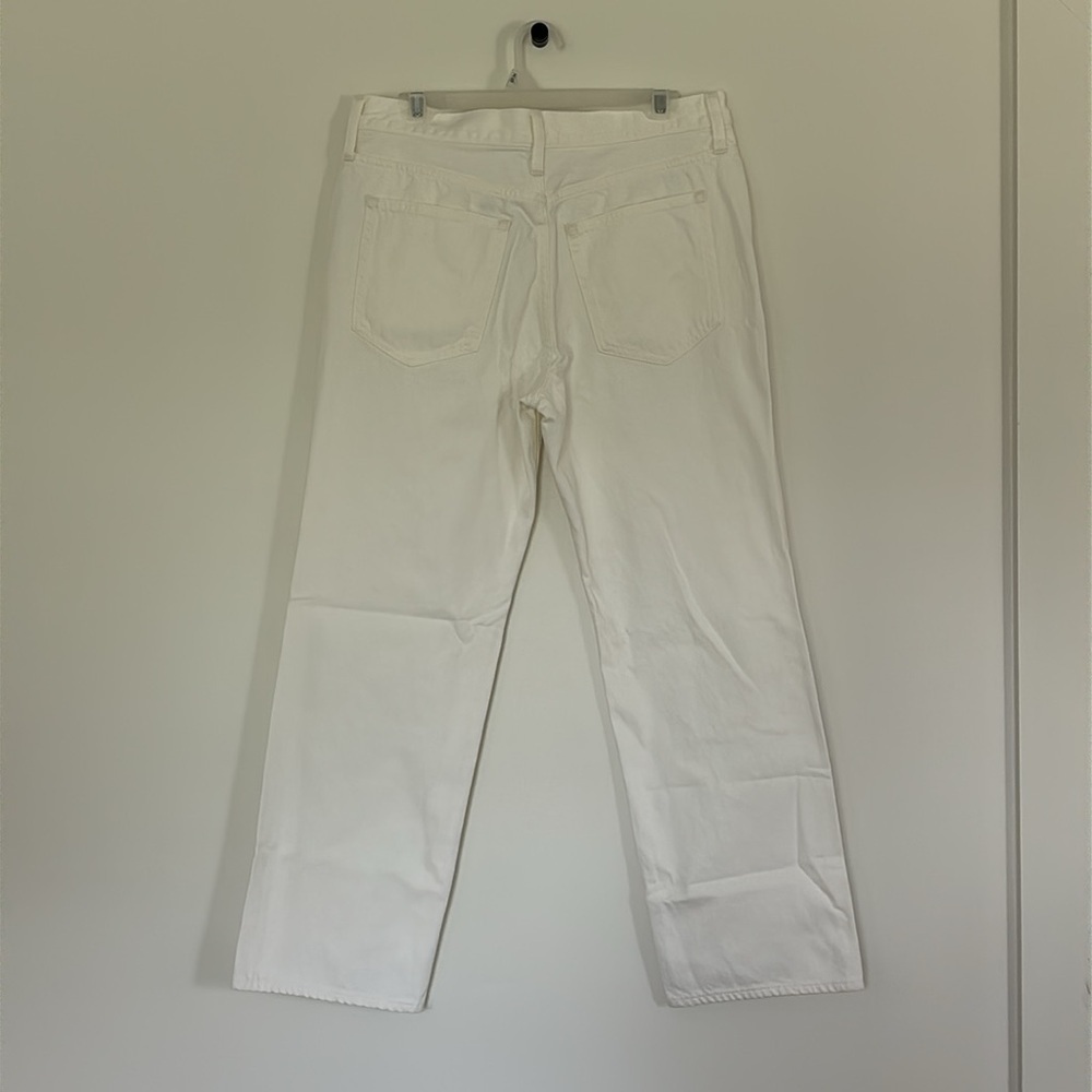NWT J. Crew Mid Rise Straight Leg Relaxed Slouchy 1984 Rigid White Denim Jeans - Picture 6 of 10